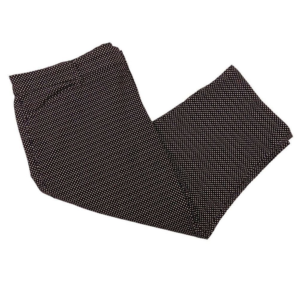 Khakis by Gap Slim City Navy with‎ White Polkadots Cropped Pants Size 10